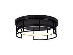 15" LED Flush Mount Black 28.5W