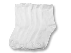 6-Pack Kids White Socks (0M - 8 Years)