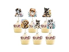 Gyufise 36Pcs Pet Cupcake Toppers 