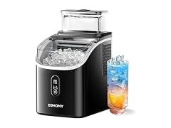 EUHOMY Ice Cube Maker Machine Countertop, Black