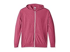 Soffe MJ Young Men's Berry Tri-Blend Hoodie (S)