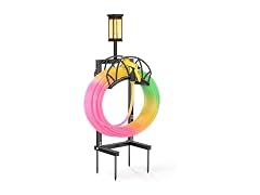 HZE Solar Garden Hose Holder Stand