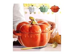 Wiztoynia Ceramic Pumpkin Bowl with Lid