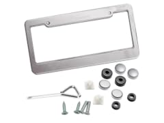 Zone Tech GA0067 Matte Aluminum License Plate Frame