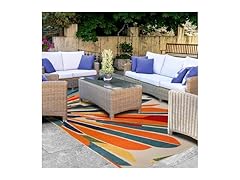 Superior Modern Geometric Abstract Indoor Outdoor Rug