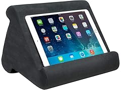 Ontel Pillow Pad Multi-Angle Soft Tablet Stand, Charcoal Grey