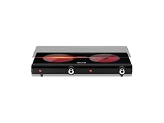 1800W Infrared Double Burner Electric Cooktop