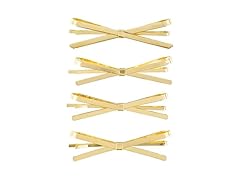 Bella Sleep + Spa Gold Hair Pins Flat Gold Bows