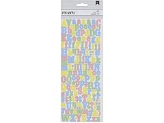 American Crafts Cardstock Stickers 4.75"X12" Sheet-Jocie-Pastels