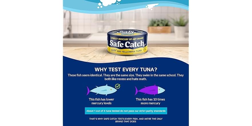 Safe Catch Wild Ahi Yellowfin Tuna Fish Canned