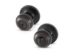Bedroom Door Knob with Lock and Key Oil Rubbed Bronze