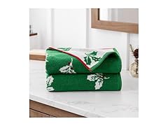 Martha Stewart Boughs of Holly Floral Hand Towels, Set of 2