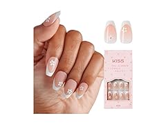 KISS French Tip Press On Nails, ‘Sunlit Days’