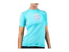 Kanu Surf Women's Serentity Aqua Rashguard (L)