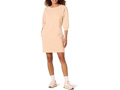 Amazon Essentials Women's Sweatshirt Dress Red