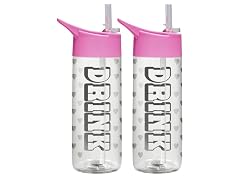 2 Pack: 32oz Leak Proof Water Bottles