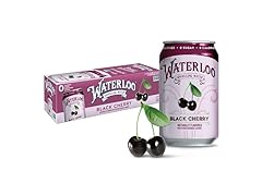 12PK Waterloo Sparkling Water, Black Cherry