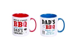 Stoneware BBQ Mugs Set of 2