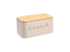 Bloomingville Metal "bread" Bin with Bamboo Lid