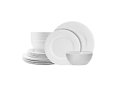 QUANSHANGJU 18-Piece Bone China Dinnerware Set