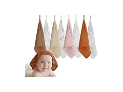 LILY O LAUREL Muslin Baby Washcloths