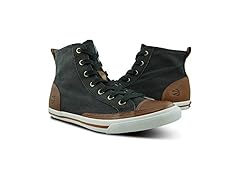 Burnetie Mens High Top Vintage Sneaker