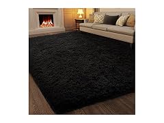 7x10 Black Area Rugs for Living