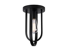 Dilan Statement Cylinder Flush Mount Ceiling Light Black