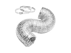 4" Dryer Vent Hose 8ft Silver