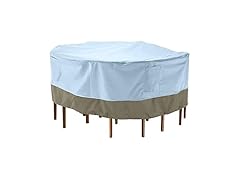 96" Round Patio Table with Chairs Cover