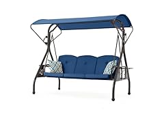 ZZW 800LBS Patio Swing with Canopy