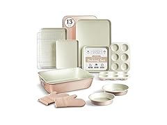 13 Pc Nonstick Bakeware Set Taupe