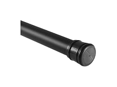 Design House Tension Shower Rod, 36-63", Matte Black