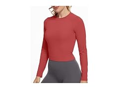 Ggov Women (S) Long Sleeve Crop Workout Top Shirts
