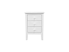 Jela Solid Wood Easy Pieces 3 Drawer End Table/Nightstand