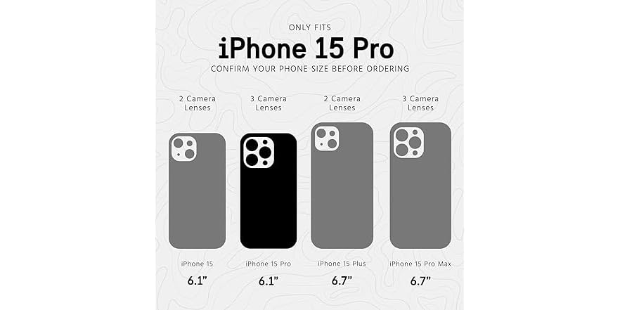 Aazon.co: Pelican Protector Series - IPhone 15 Case 6.1" [Copatible - View #4