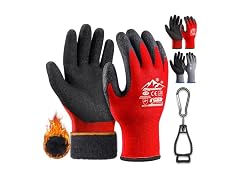 Winter Work Gloves, 3 Pairs, XL