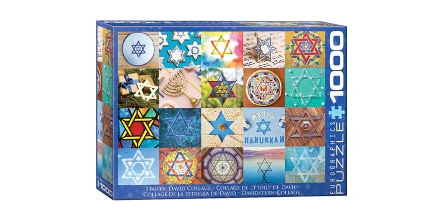 Star Of David Collage Puzzle
