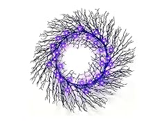 Timer 22 Inch Prelit Halloween Wreath Decoration