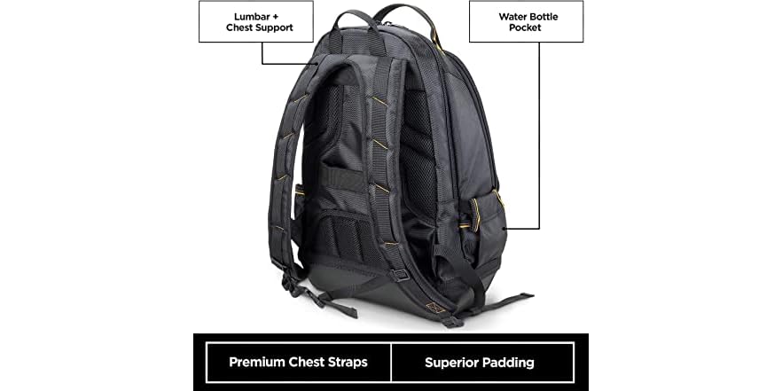 STEELHEAD 35-Pocket Heavy-Duty Tool Backpack