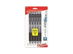 Pentel EnerGel-X Retractable Liquid Gel Pen, 0.5mm, Fine Line