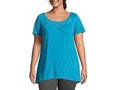 Just My Size Jersey Tunic (2X) Blue