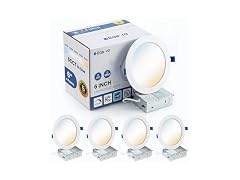 6" Recessed Lights 4 Pack 2700K-5000K