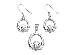 Claddagh Earring Pendant Set