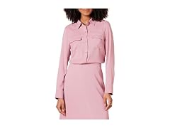 Amazon Essentials Women (L) Georgette Long Shirt
