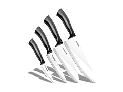 Nuwave 4-piece White Ceramic Knife Set 