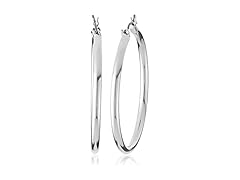 Nine West Tube Clicktop Hoop Earrings