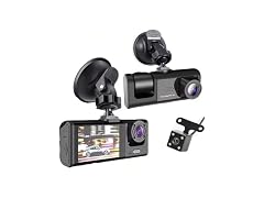 JHXLETU APP-Auto-135 1080P 3-Channel Dash Cam Front