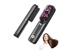 Cordless Hair Straightener Brush Portable Hair