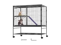VEVOR 39" Rolling Metal Ferret Cage